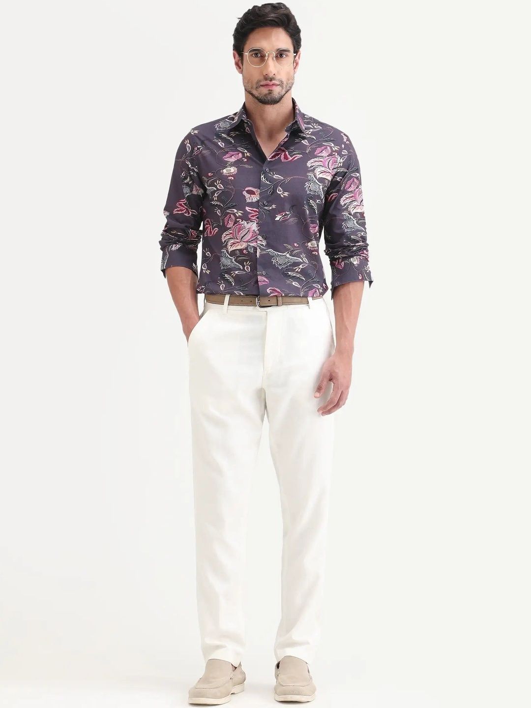 RARE RABBIT Men Original Floral Casual Shirt-picture-34