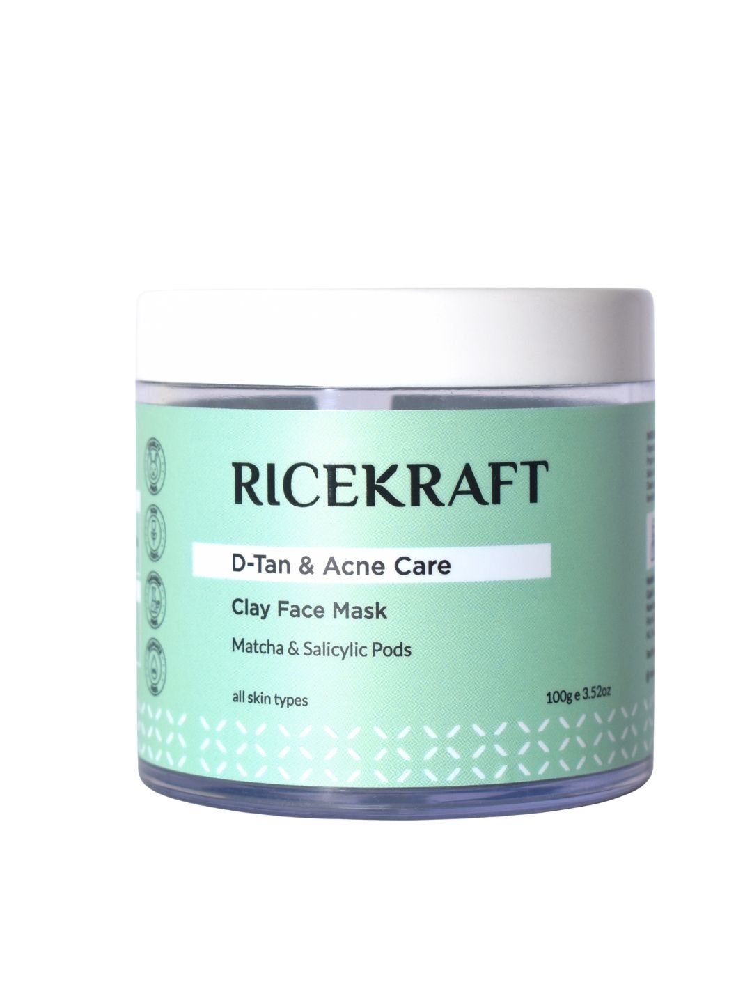 Ricekraft D-Tan & Acne Care Matcha Clay Face Mask -100 g-picture-52