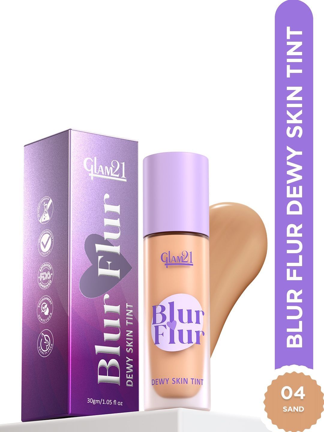 GLAM21 Blur Flur Skin Tint Foundation- 30 g- Sand-image-39