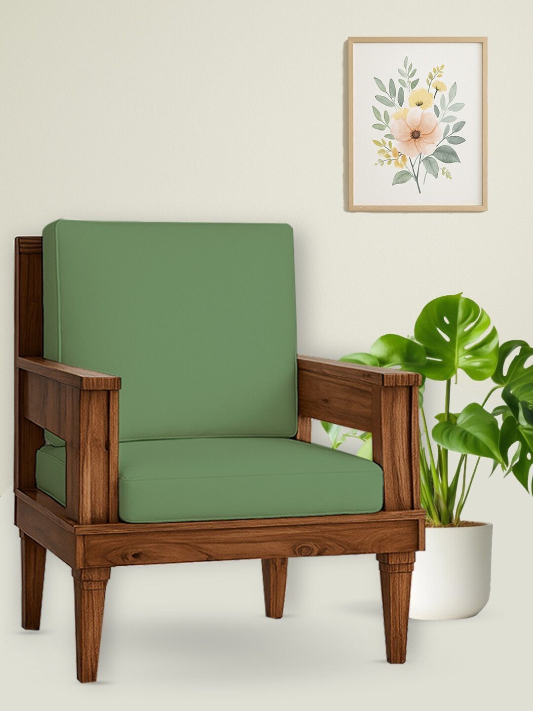 HOTKEI 2Pcs Green 200 GSM Stretchable Sofa Covers-image-26