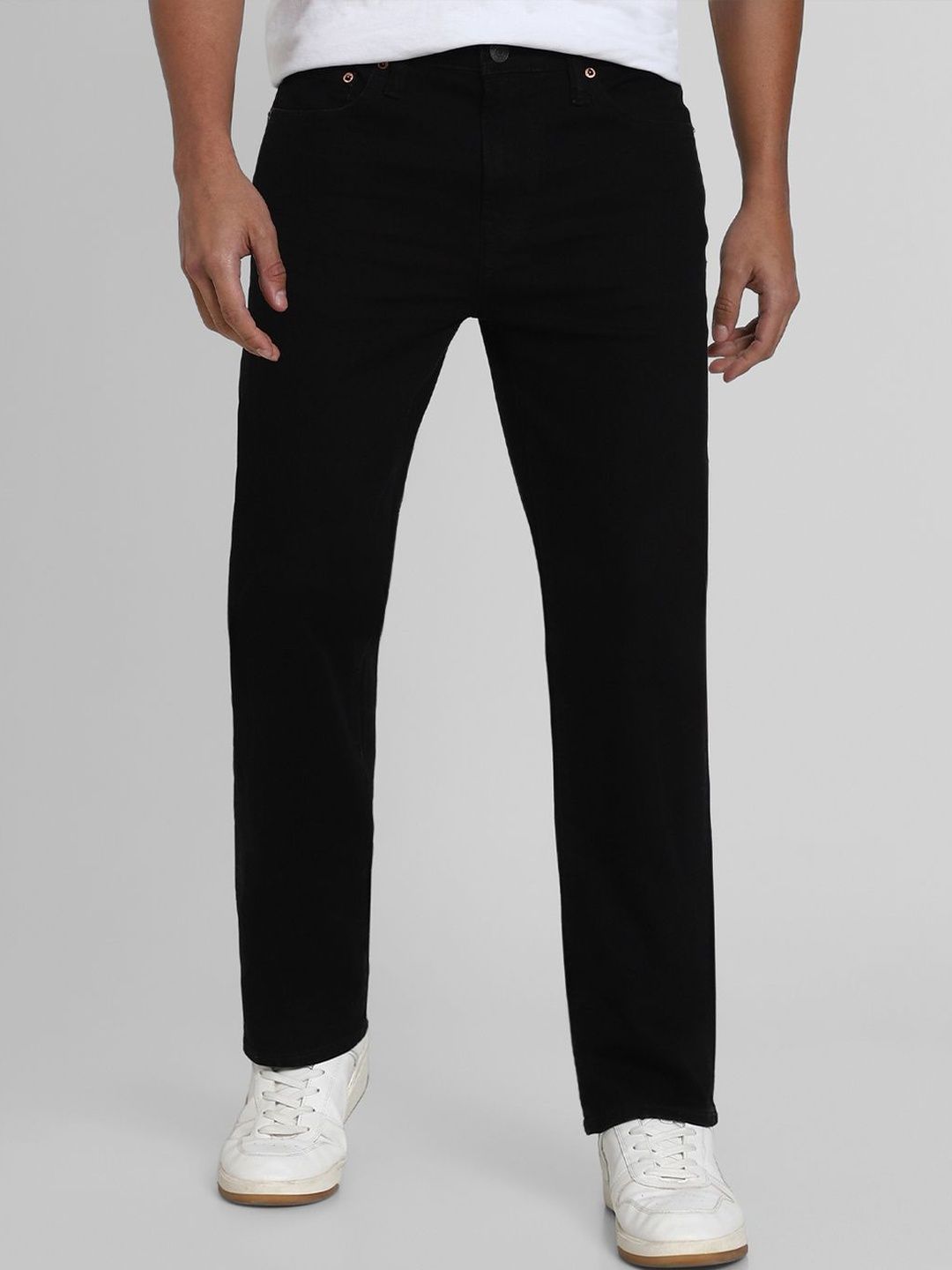 AMERICAN EAGLE OUTFITTERS Men Black AirFlex+ Relaxed Straight Jeans-picture-11