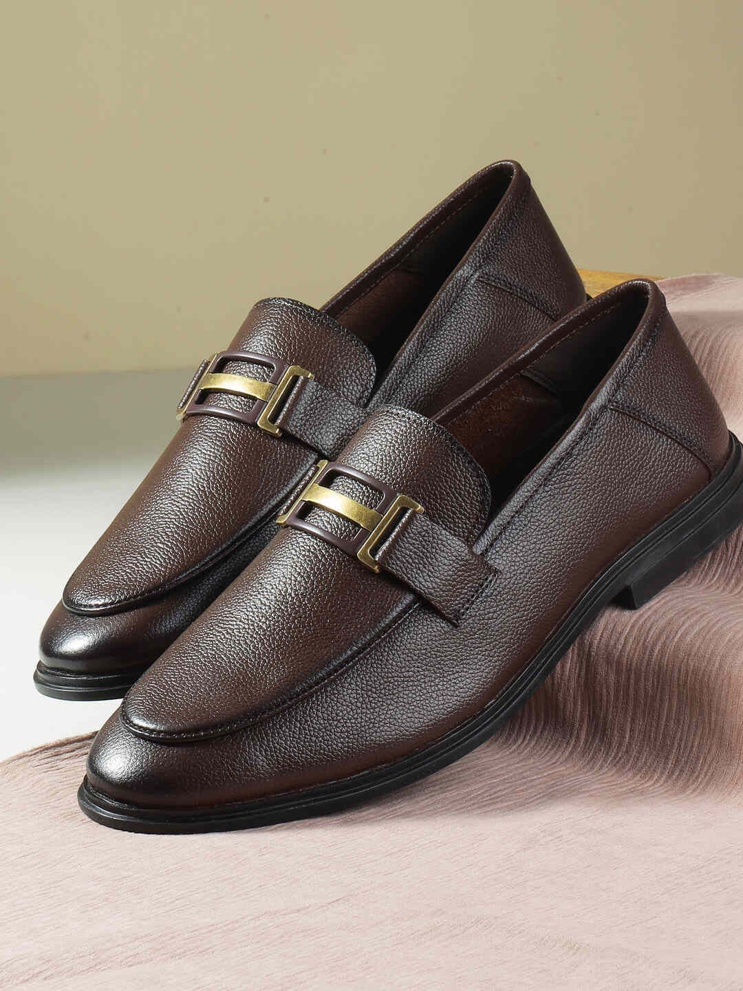 Mochi Men Leather Formal Loafers-picture-37