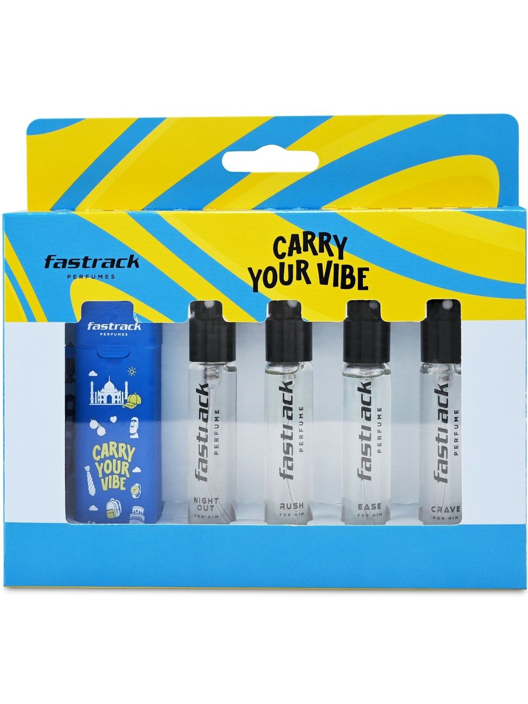 Fastrack Set Of 4 Night Out Forthim Rush For Him & Ease For Him Long Lasting EDP- 8ml Each-picture-29