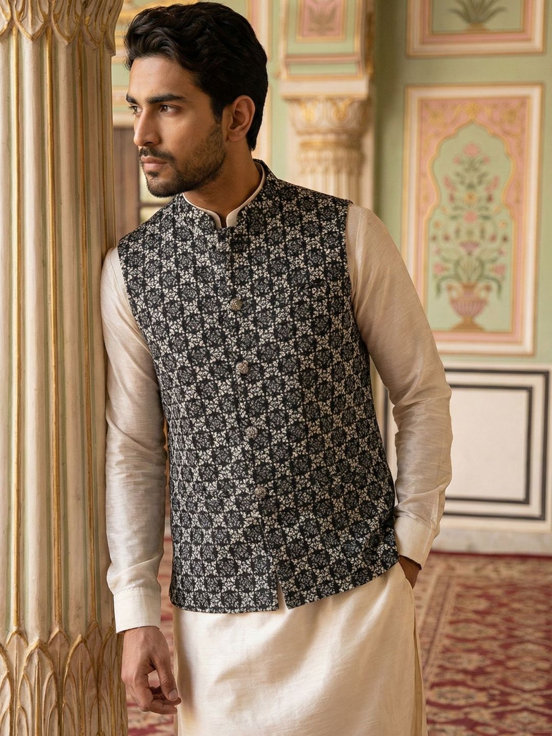 Jompers Embroidered Nehru Jackets-picture-32