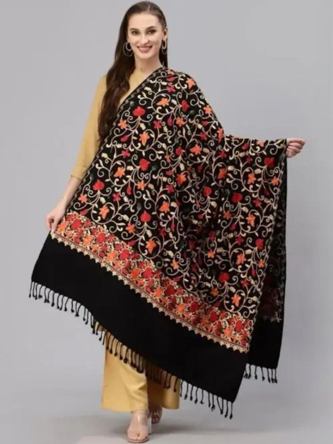 Radhe Products Women Wool Shawl-image-23