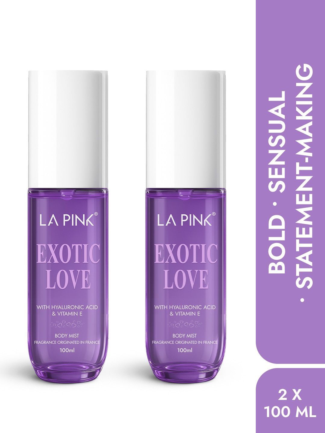 La Pink Set Of 2 Exotic Love Perfume Body Mist- 100 ml Each-image-33