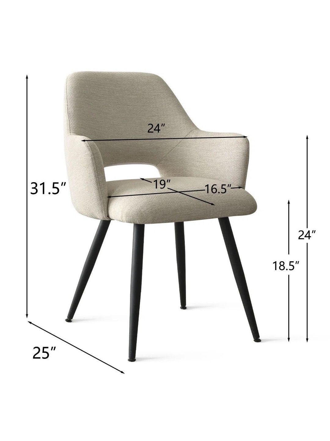FINCH FOX Grey Dining Chair