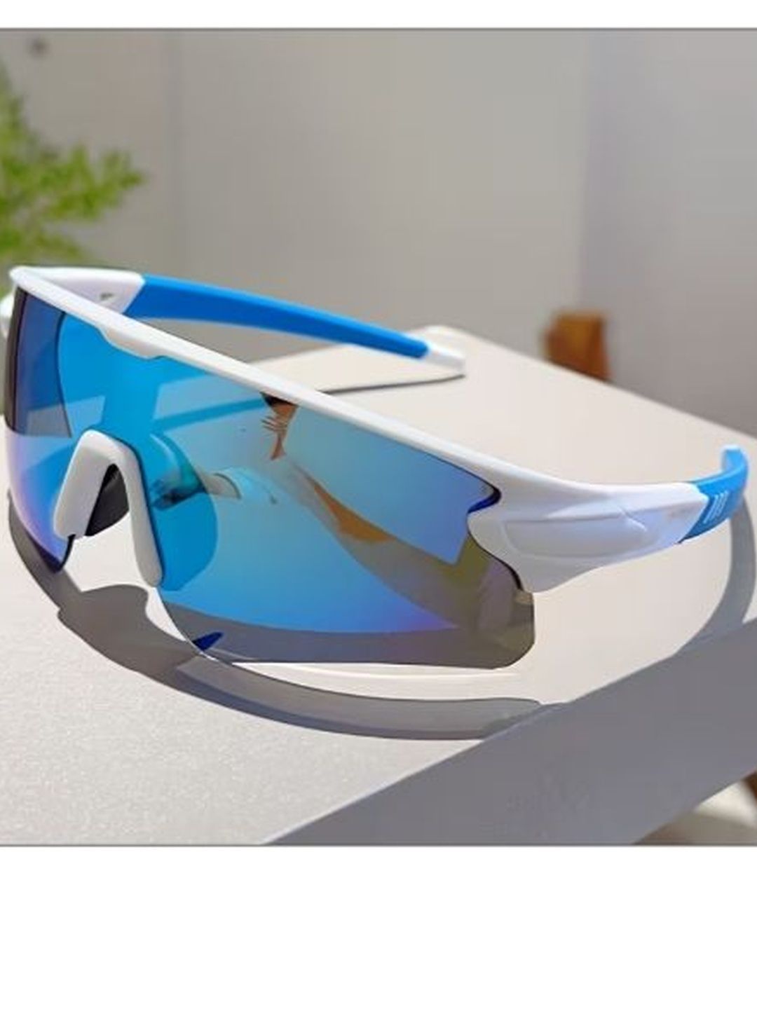 Artrue Unisex Blue Lens & White Sports Sunglasses with-image-44