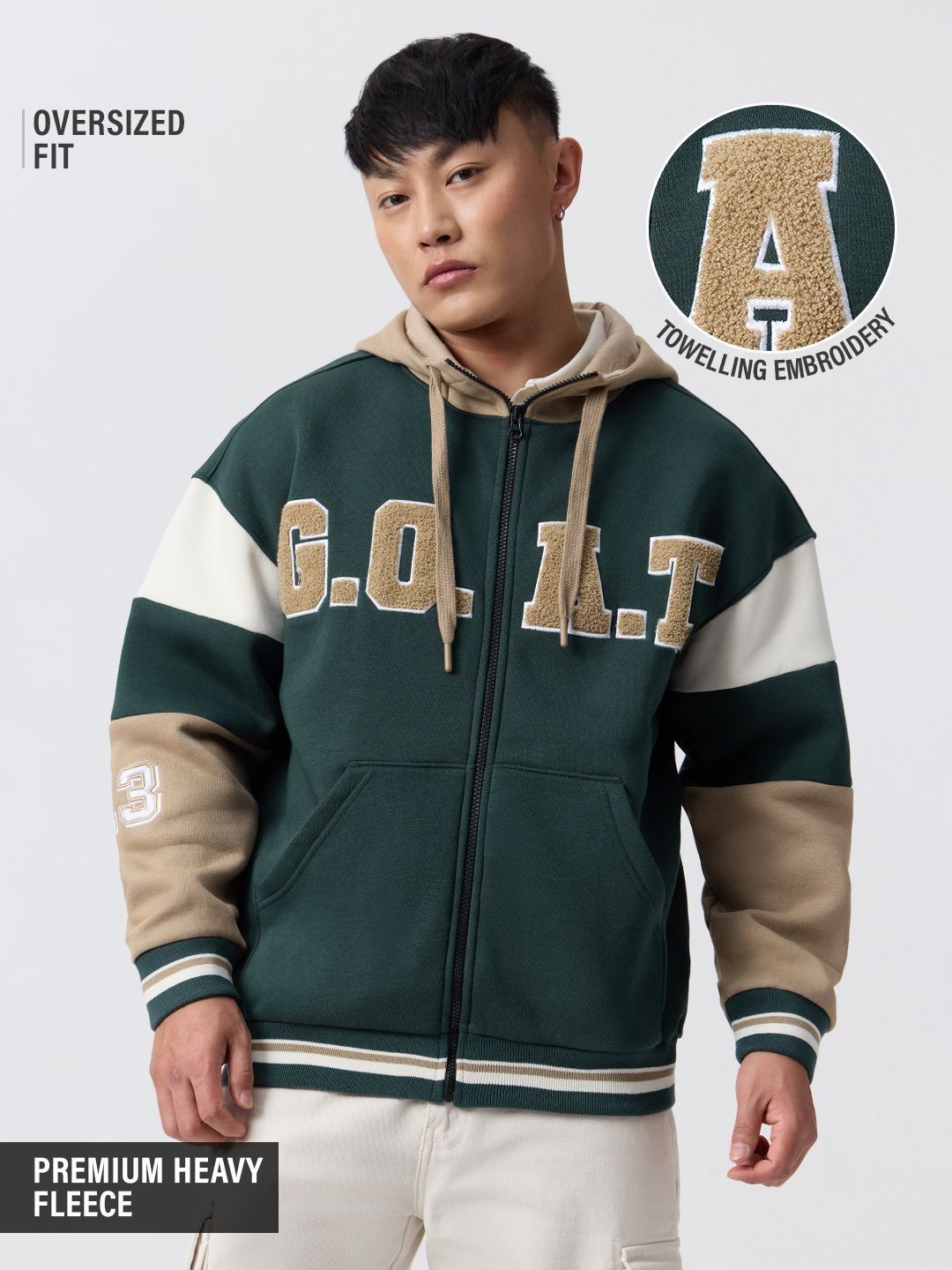 The Souled Store Men Embroidered Hooded Sweatshirt-picture-13