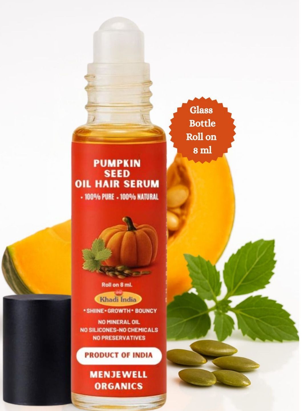 Menjewell Pumpkin Seed Oil Hair Serum- 8 ml-image-35