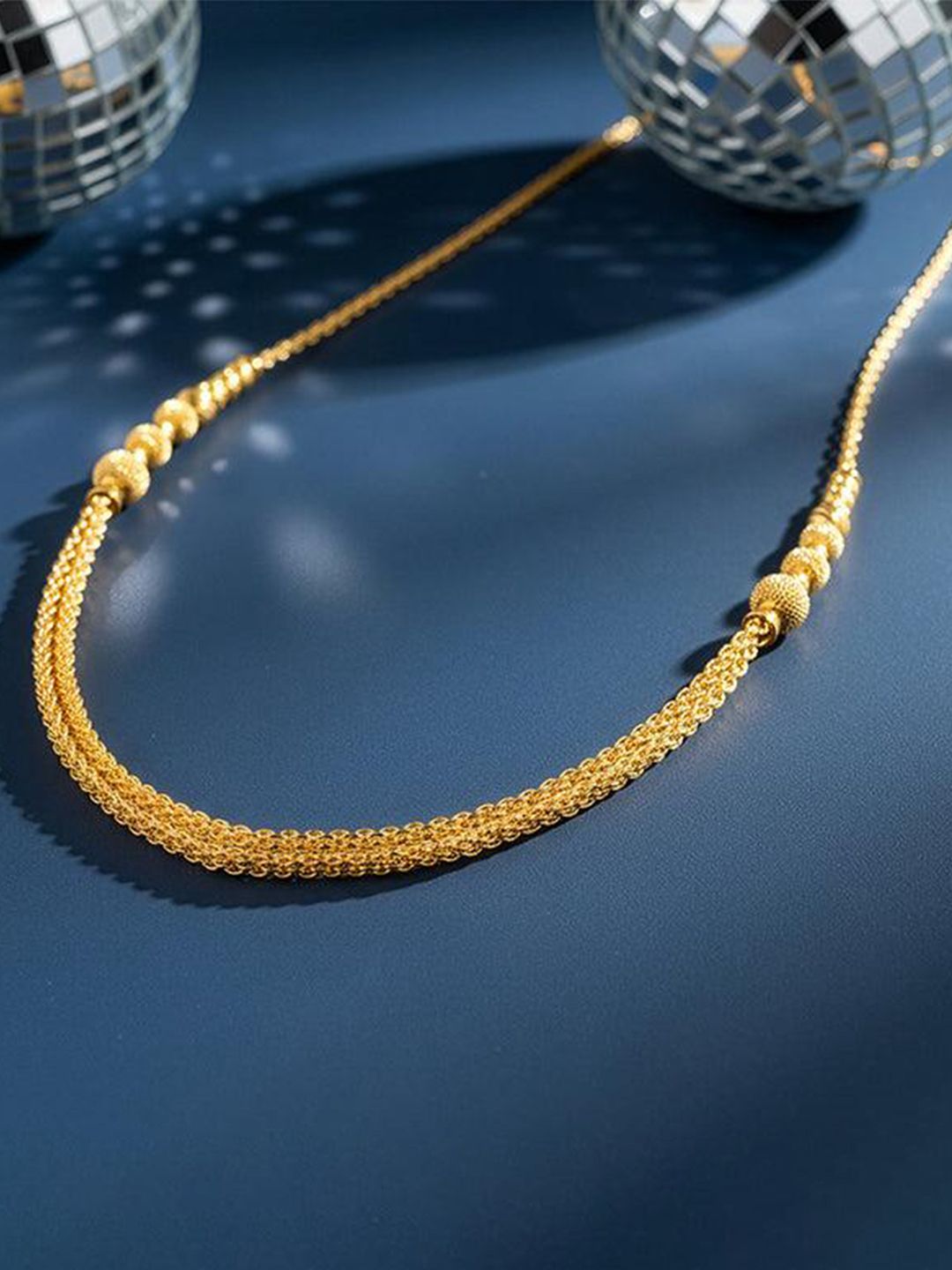 GIVA Silver Gold-Plated Necklace-picture-14