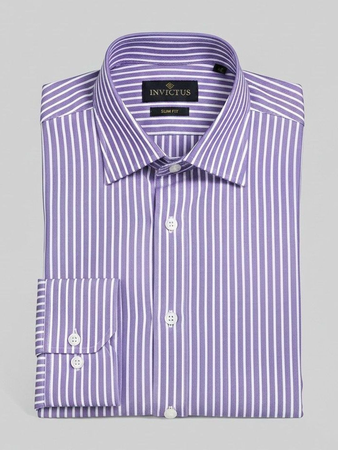 encore by INVICTUS Men Striped Formal Shirt