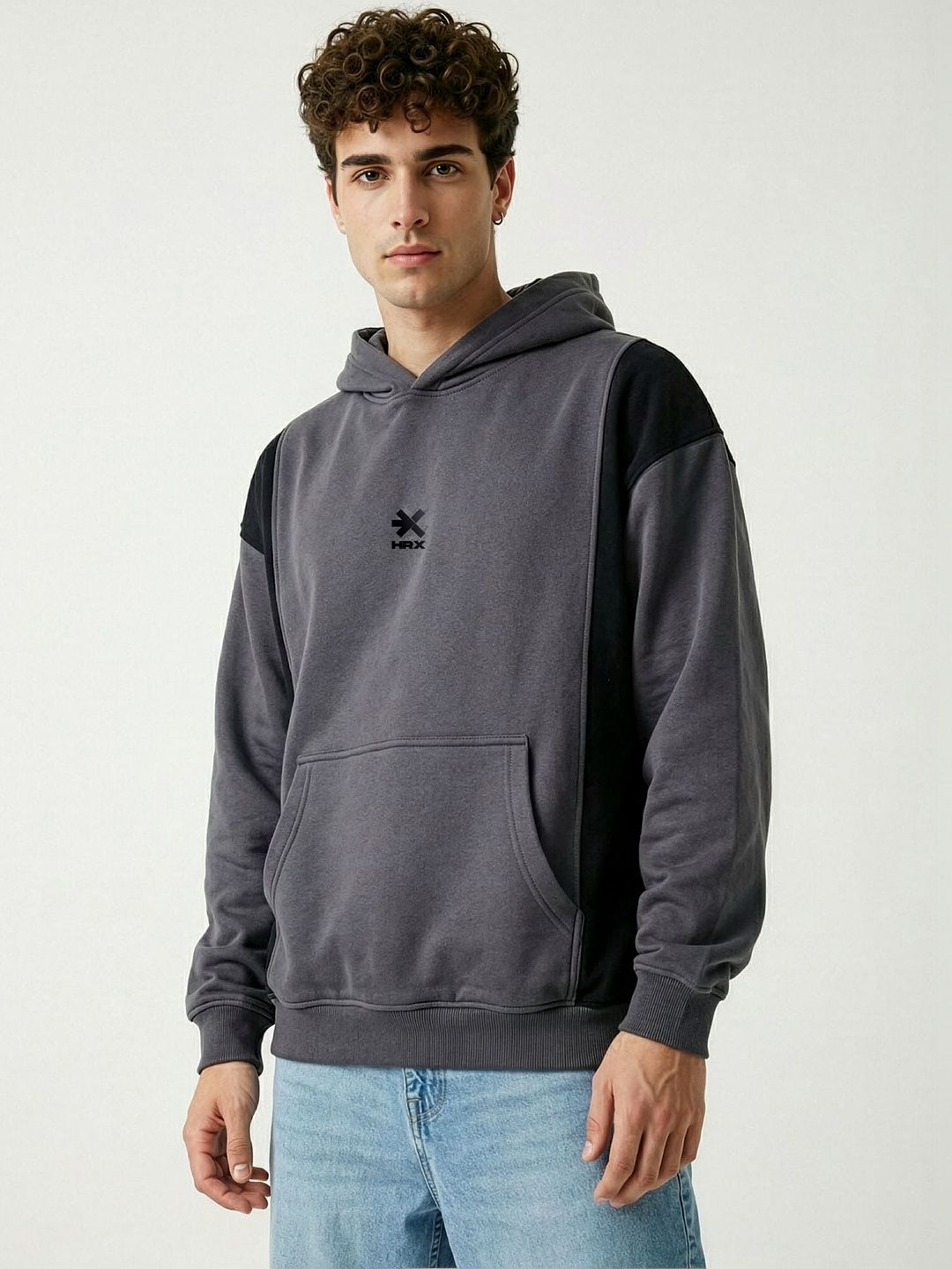 HRX by Hrithik Roshan Men Colourblocked Hooded Sweatshirt-picture-50