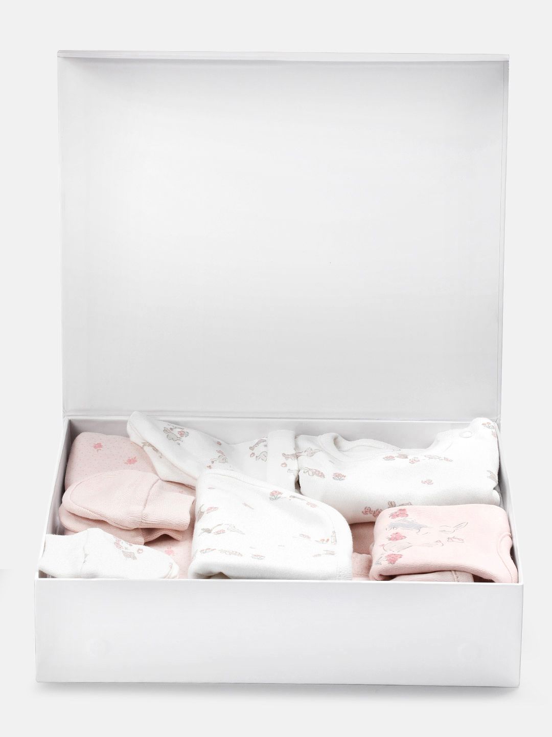 mothercare Infant Girls Printed Classic Pure Cotton Apparel Gift Set