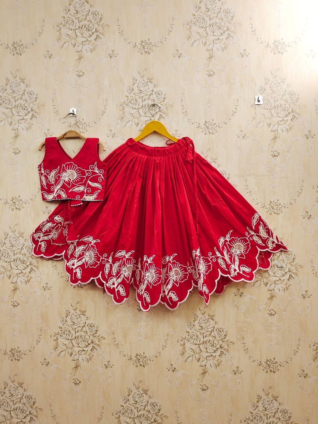 Sangria Girls Embriodered Flared Lehenga Choli-picture-38