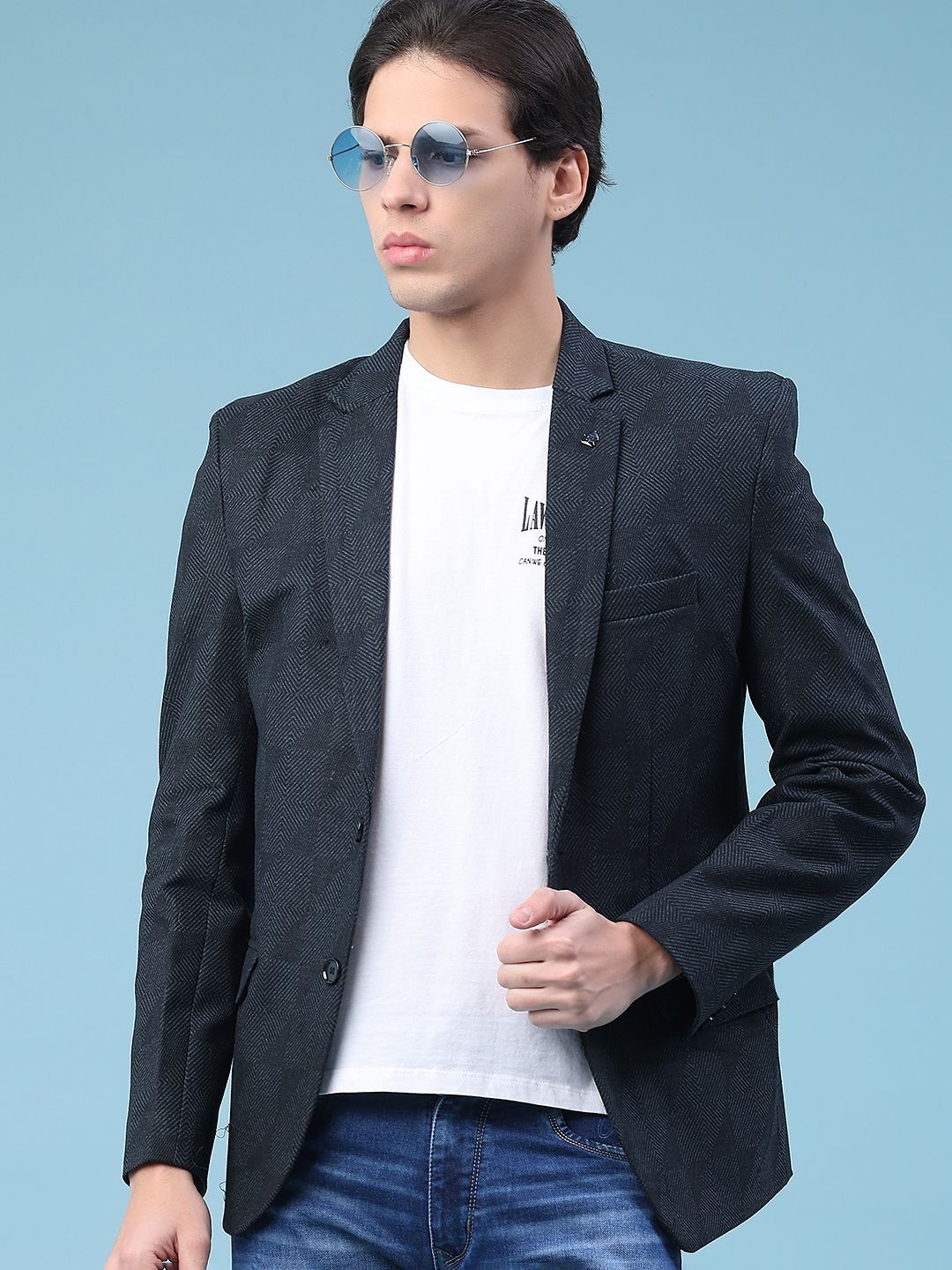 V-Mart Notched Lapel Single-Breasted Casual Blazers-picture-21