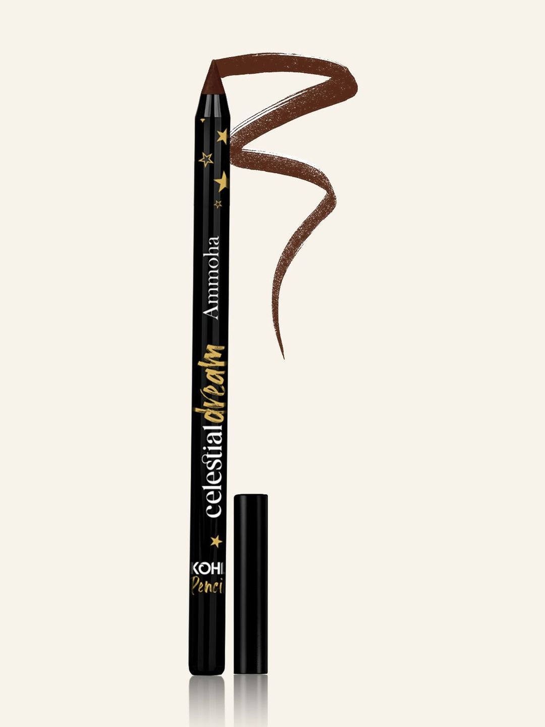 Ammoha Cosmetics Long Lasting Pencil Kajal - 1.5 g - Brown-picture-20
