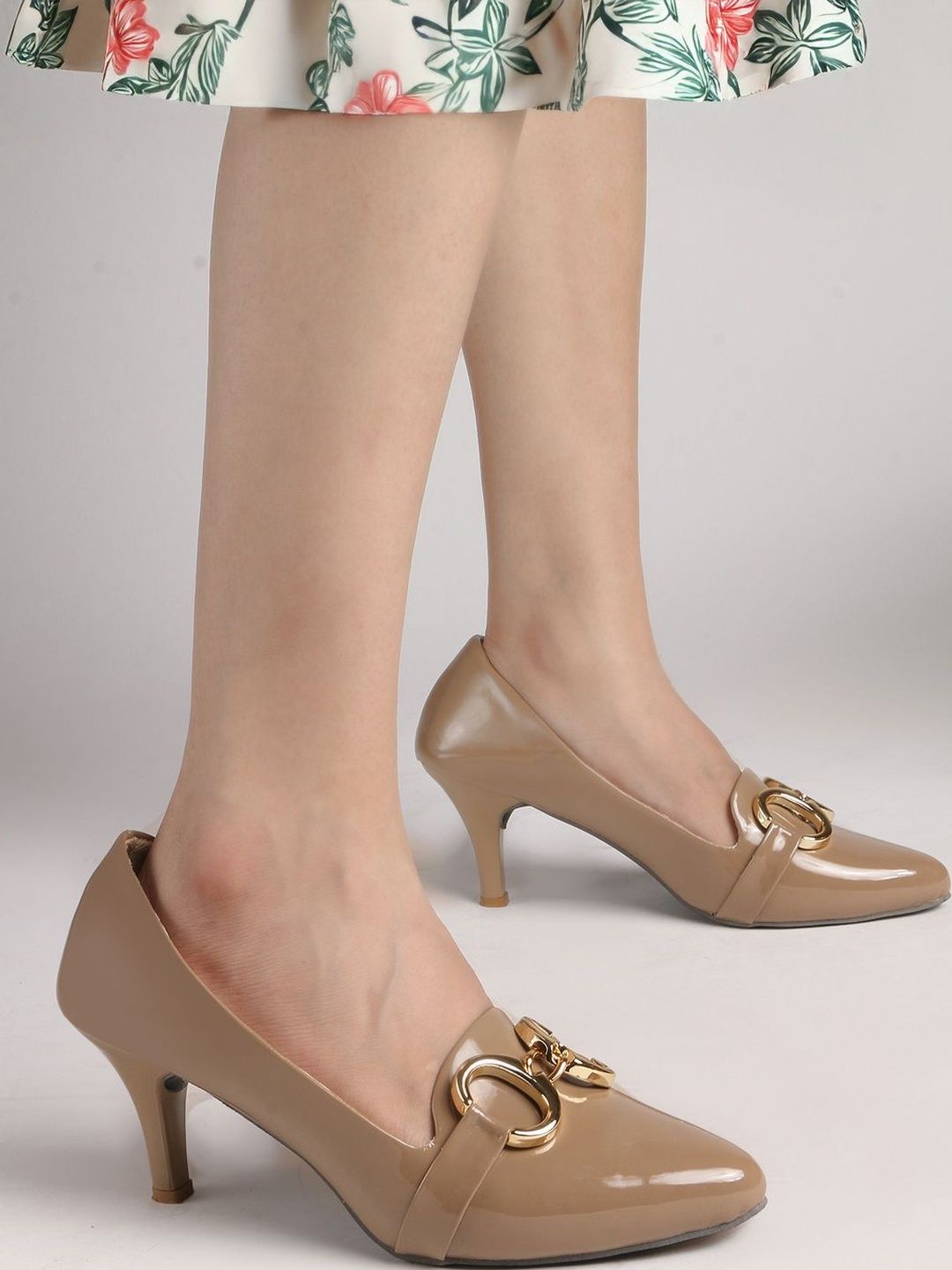 RINDAS Work Slim Heeled Pumps with Buckles-picture-36