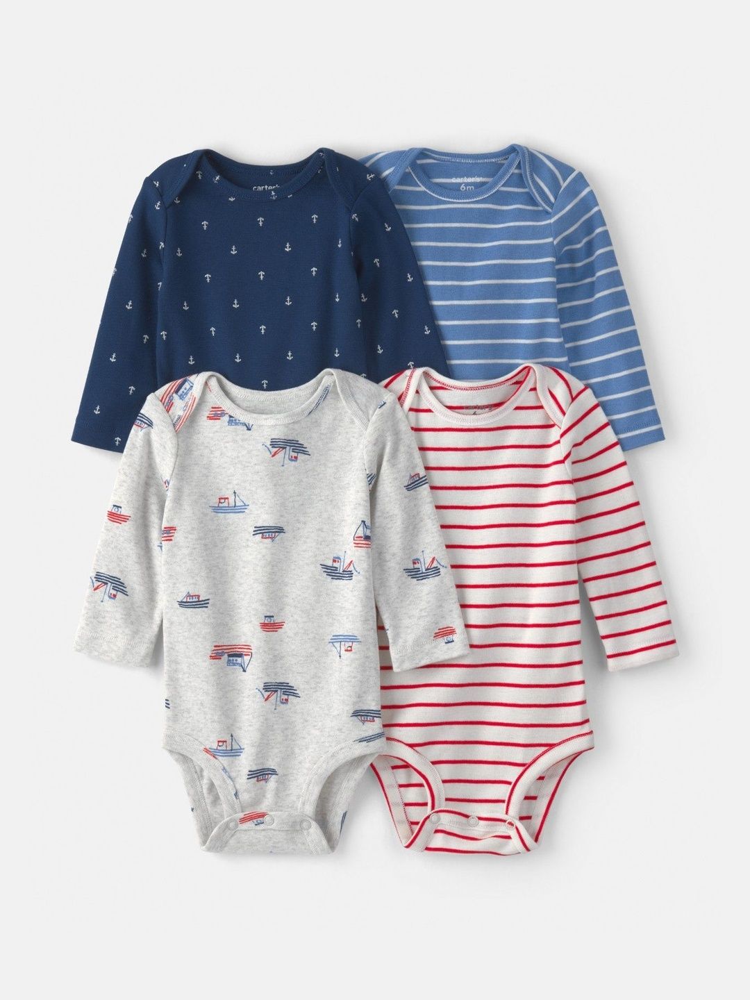 Carter's Infants Girls Pack Of 4 Assorted Bodysuit
