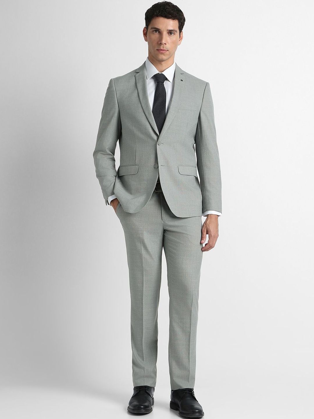 Van Heusen Slim-Fit Single-Breasted Two-Piece Suit-picture-11
