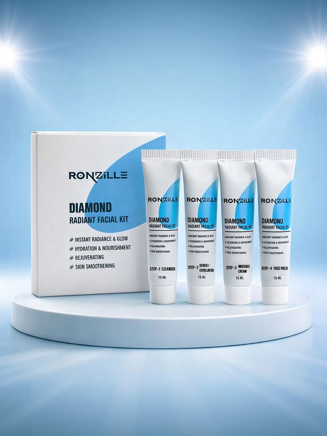 Ronzille Diamond Radiant Facial Kit - 60 ml-image-1