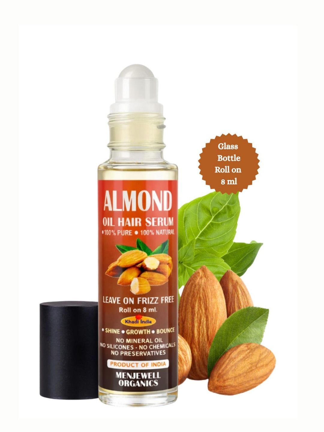 Menjewell Almond Oil Hair Serum- 8 ml-image-30