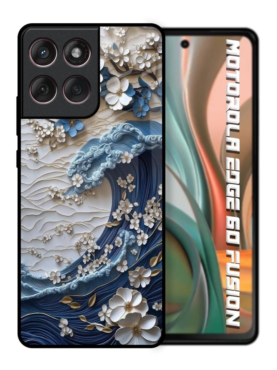 QRIOH Floral Printed Motorola Edge 60 Fusion Back Case Mobile Accessories-picture-39