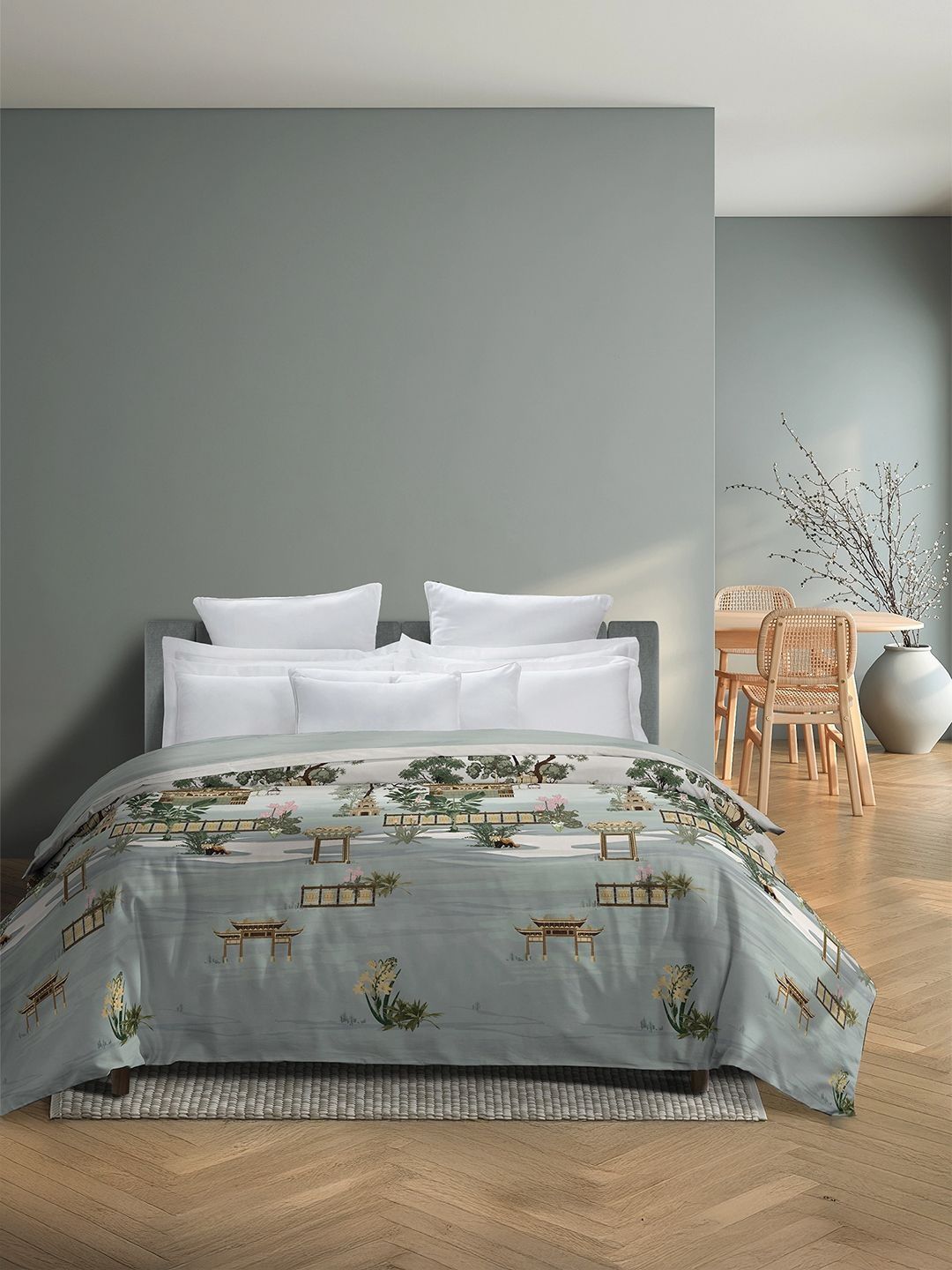 MYTRIDENT Multicoloured & Multicoloured AC Room 150 GSM Comforter-picture-47