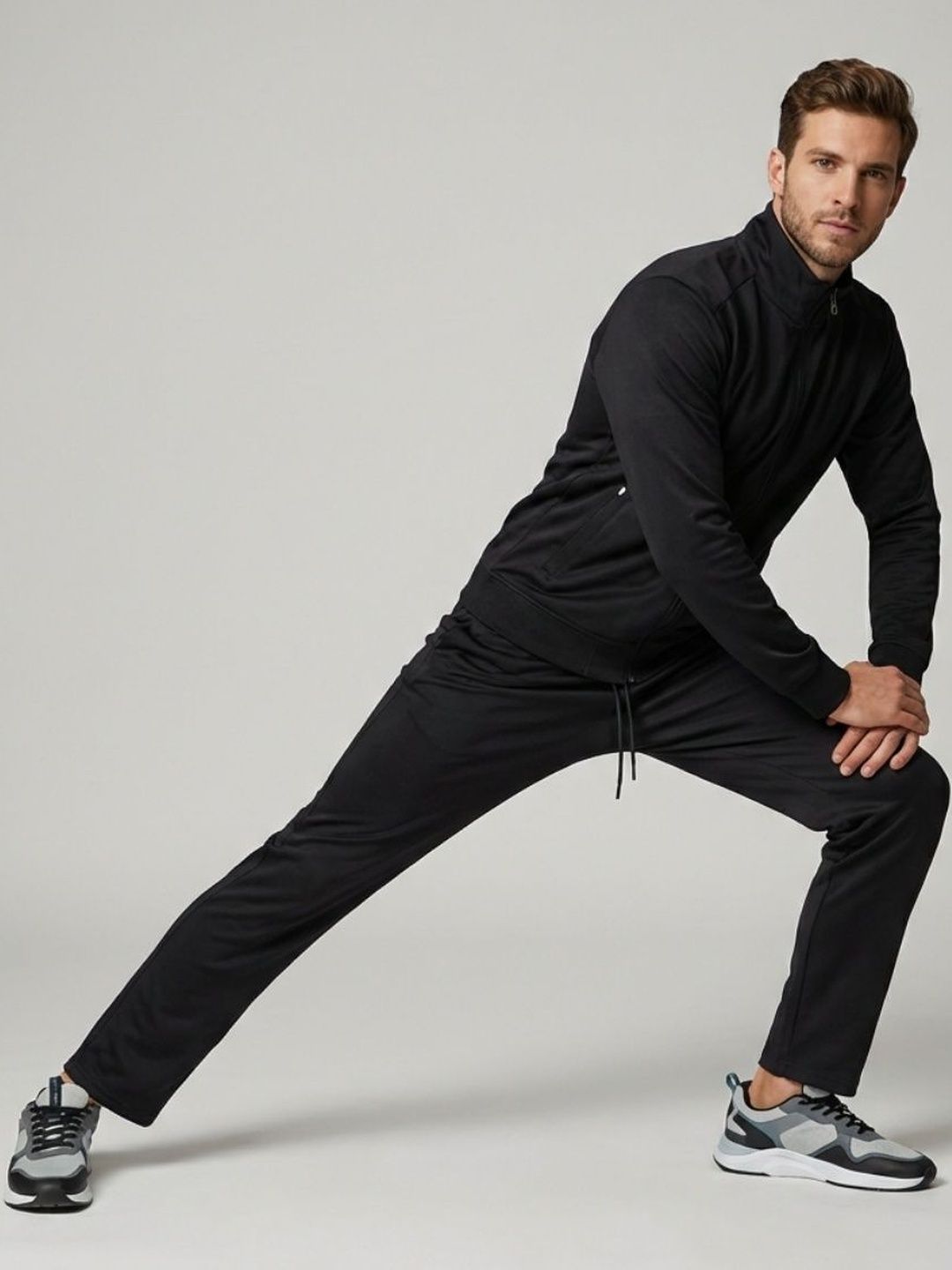 Sweet Dreams Men Black Solid Tracksuit-picture-11