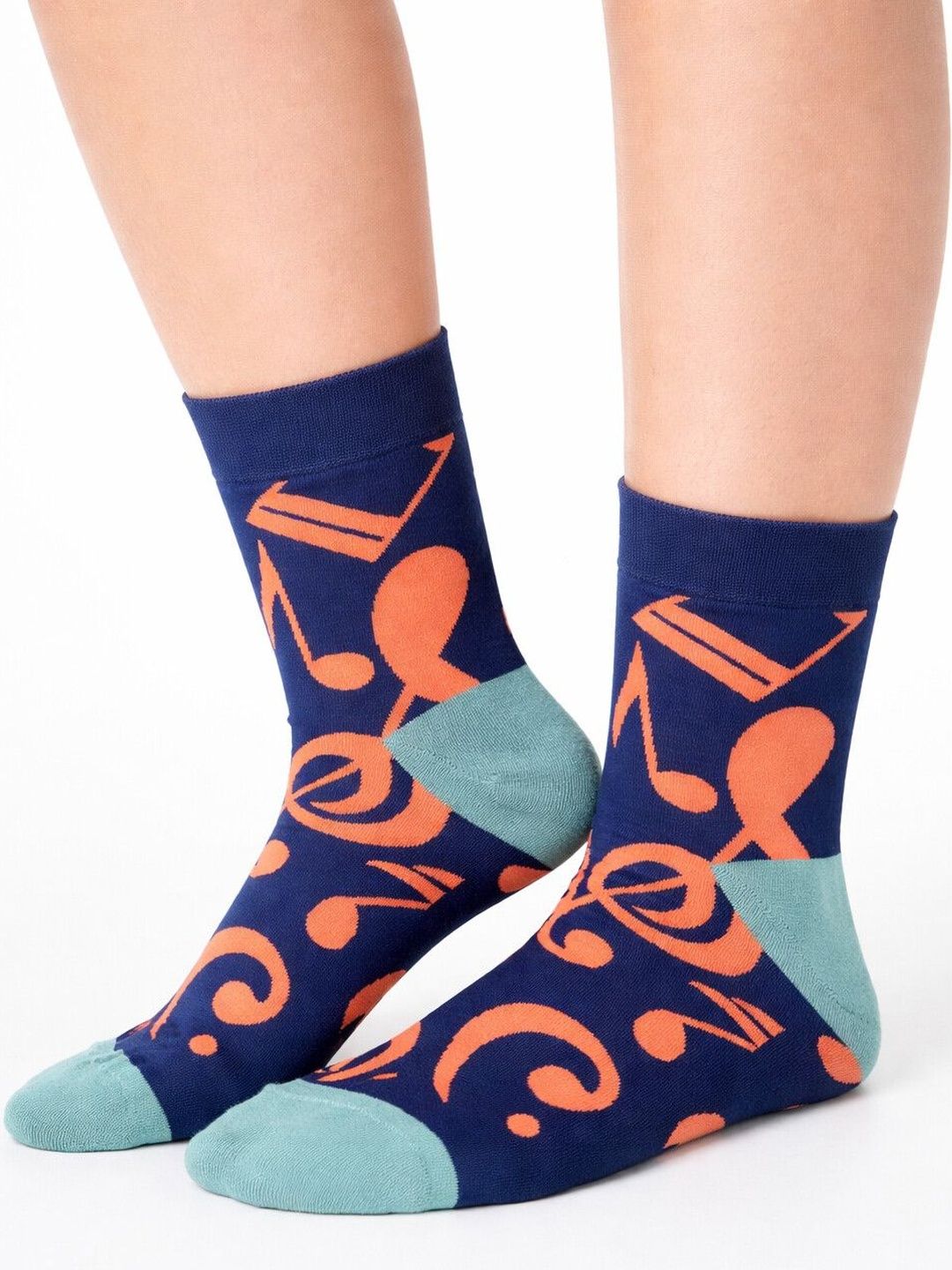 ZEVORA Men Cotton Blend Patterned Calf Length Socks-picture-16