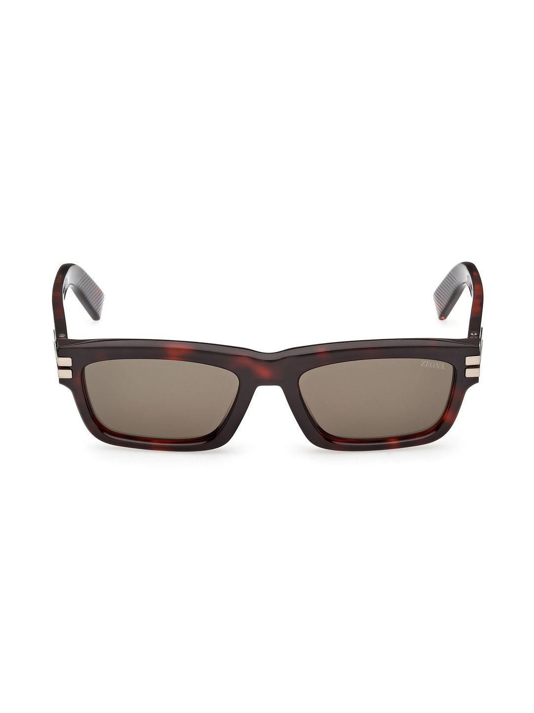 Ermenegildo Zegna Men Green Lens & Red Rectangle Sunglasses-image-22