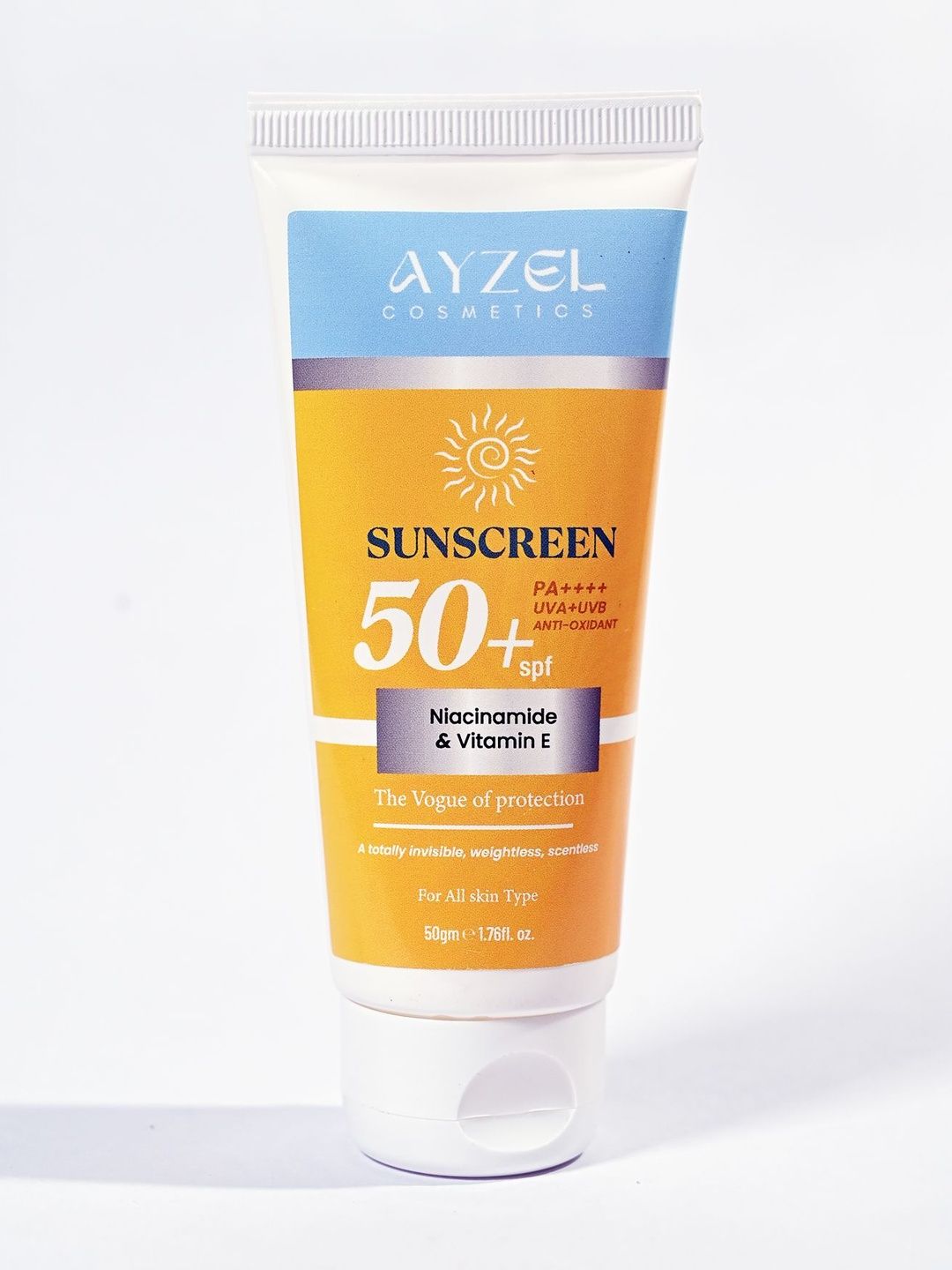 Ayzel cosmetics SPF 50 PA+UVA/UVB Protection Sunscreen With Vitamin C - 50 g-picture-55