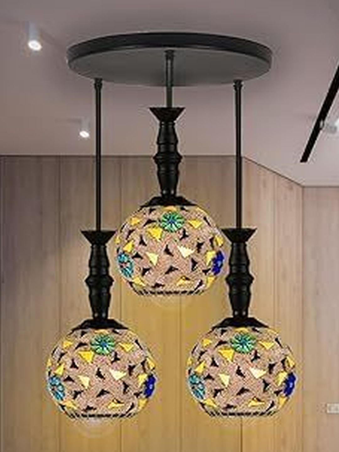 SWIATLO Multicoloured & Multicoloured Textured Ceiling Lamp-picture-14