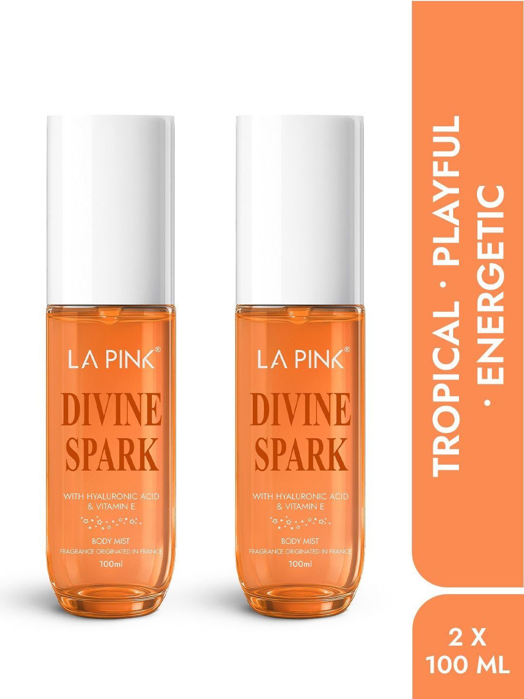 La Pink Set Of 2 Divine Spark Perfume Body Mist - 100 ml Each-picture-27