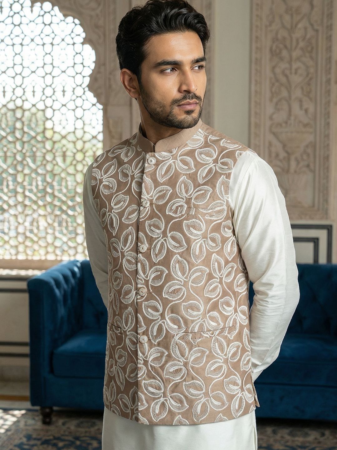 Jompers Embroidered Nehru Jackets-picture-54
