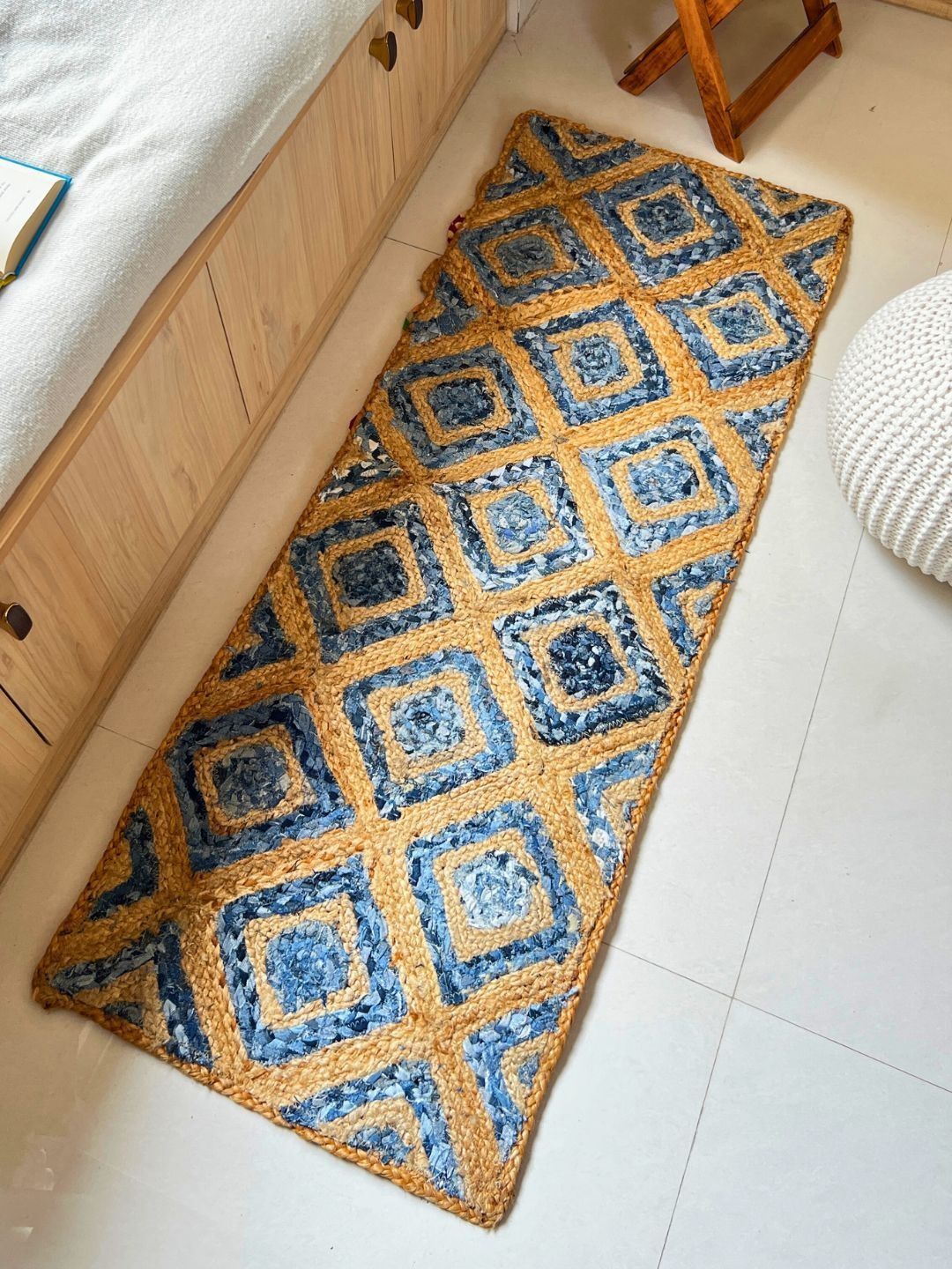 Atrangi Studio Blue Self Design Mat-picture-17