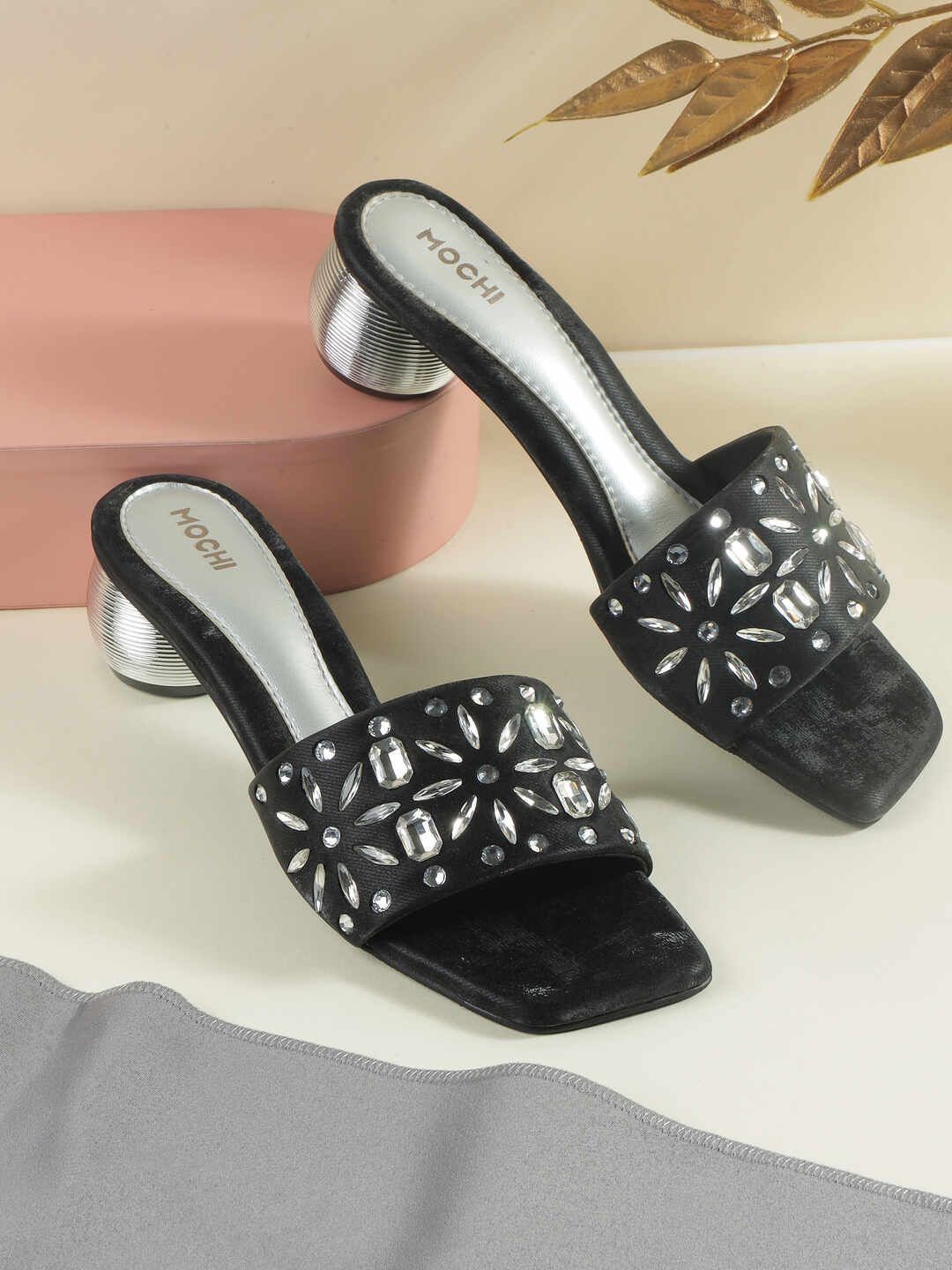 Mochi Women Party Gladiators Flats-picture-20