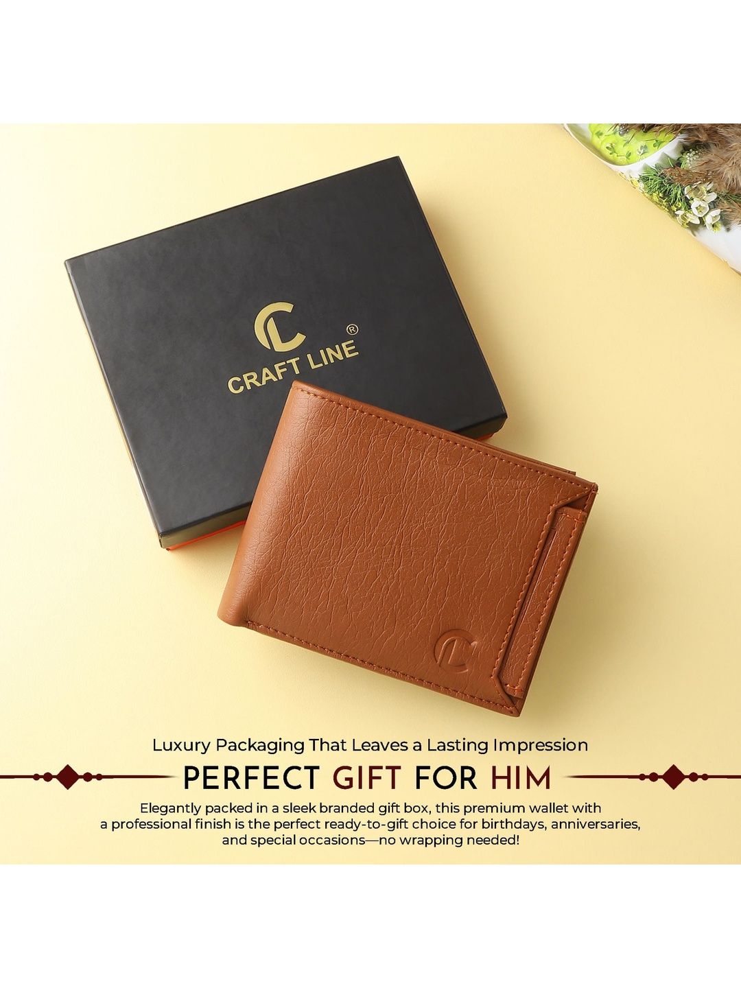 CRAFT LINE Men Textured PU Two Fold Wallet-picture-37