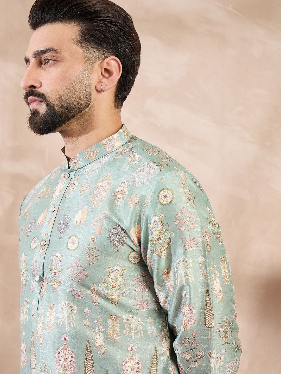 Ethnic Bay Men Floral Printed Kurta-image-42