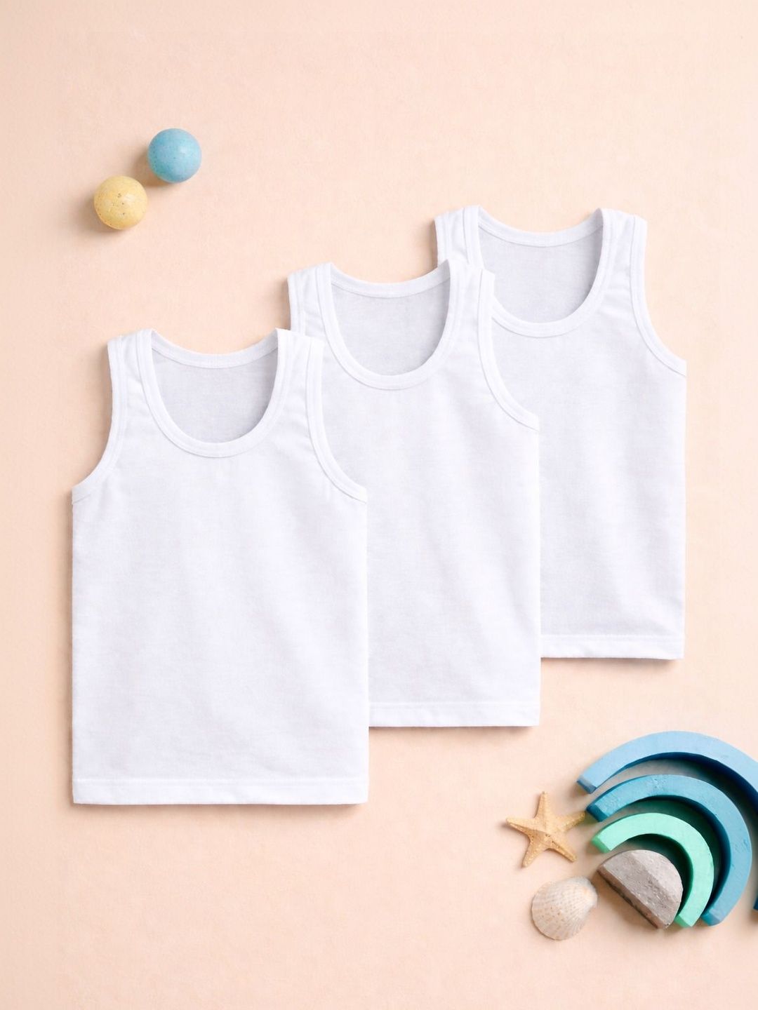 INDIA FASHION FAB Pack of 3 Cotton Blend Undershirt-picture-44