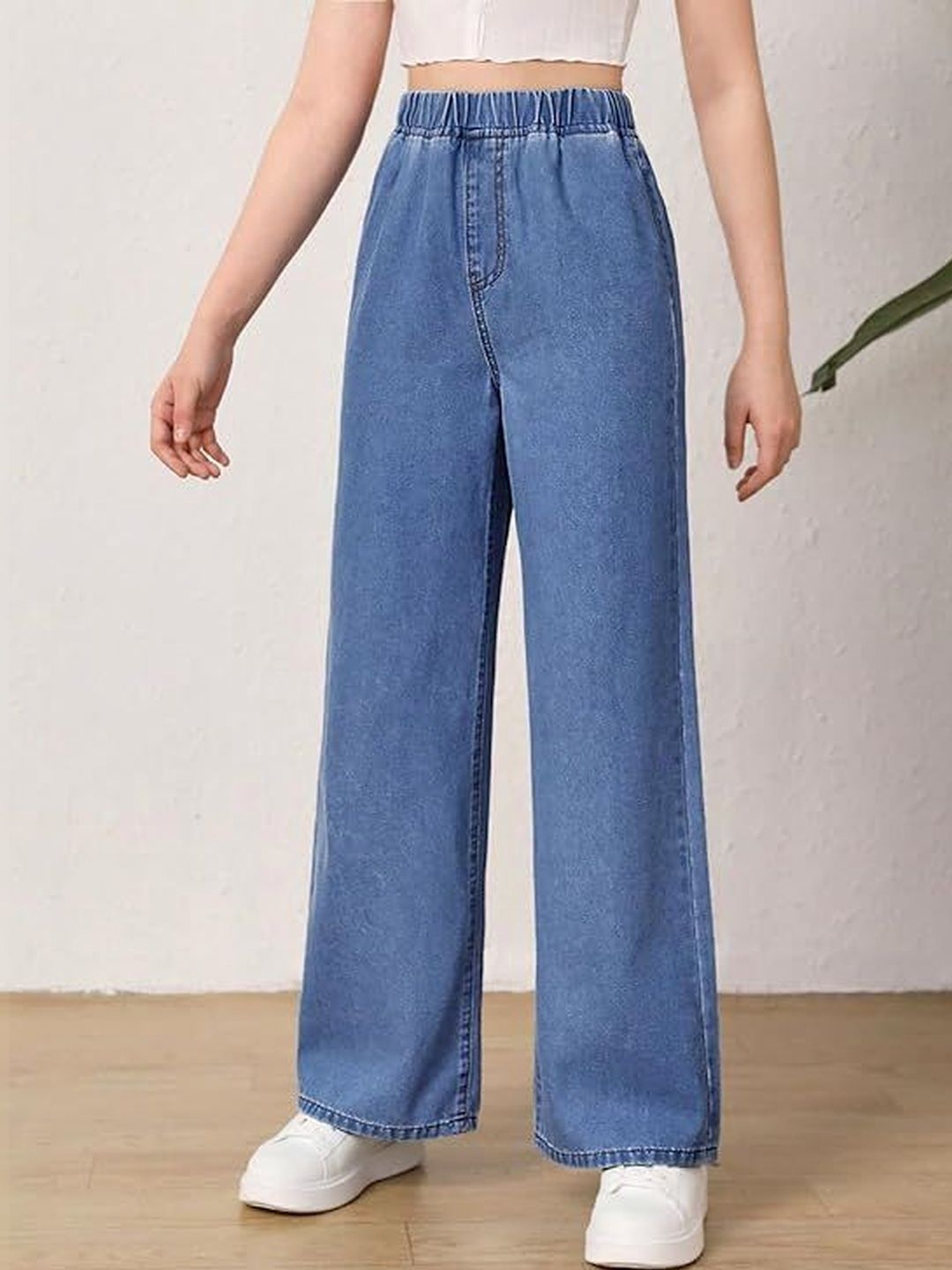 ADBUCKS Girls Flared High-Rise Stretchable Jeans-picture-13