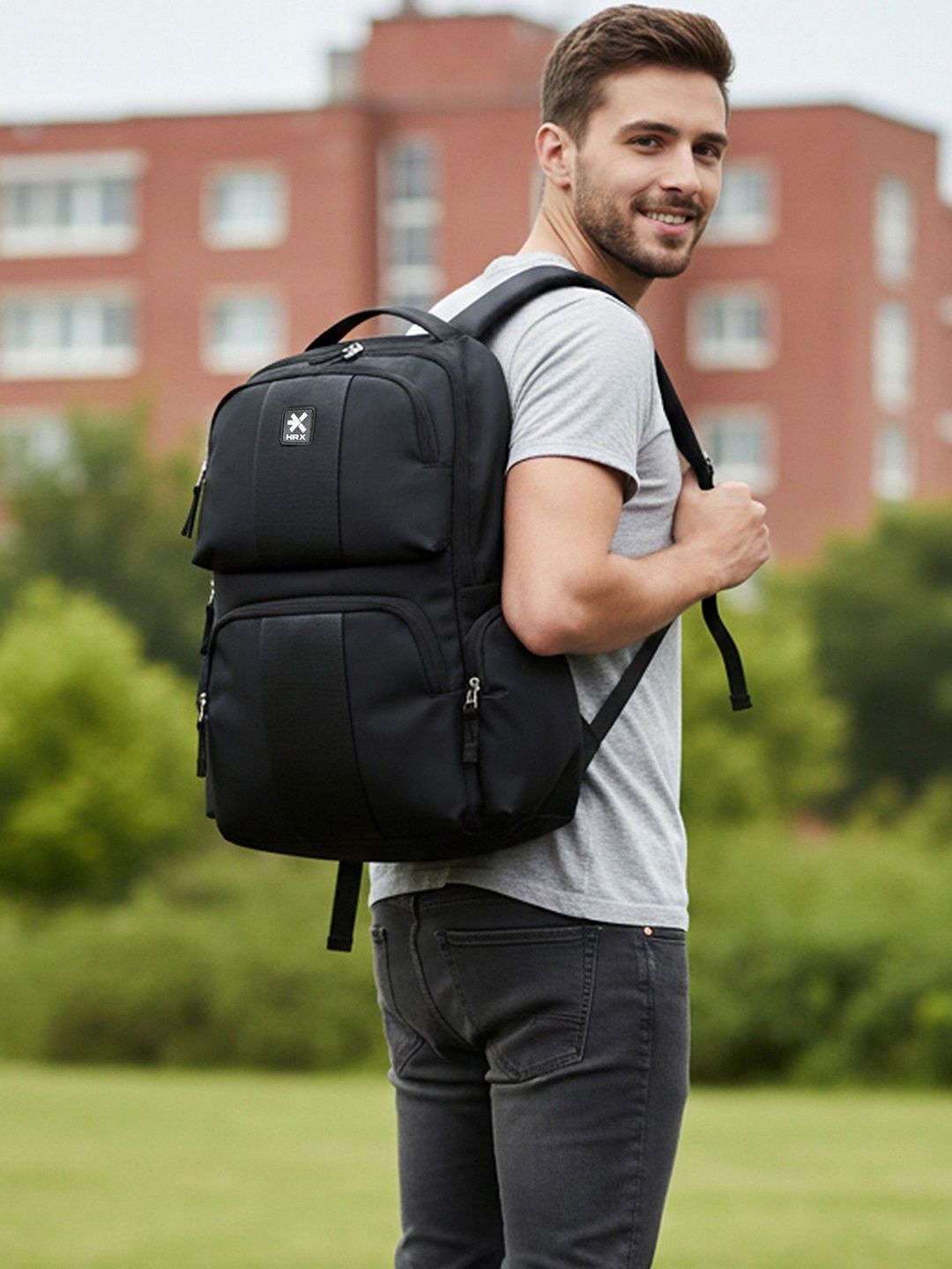 HRX by Hrithik Roshan Unisex Brand Logo Backpack-picture-54
