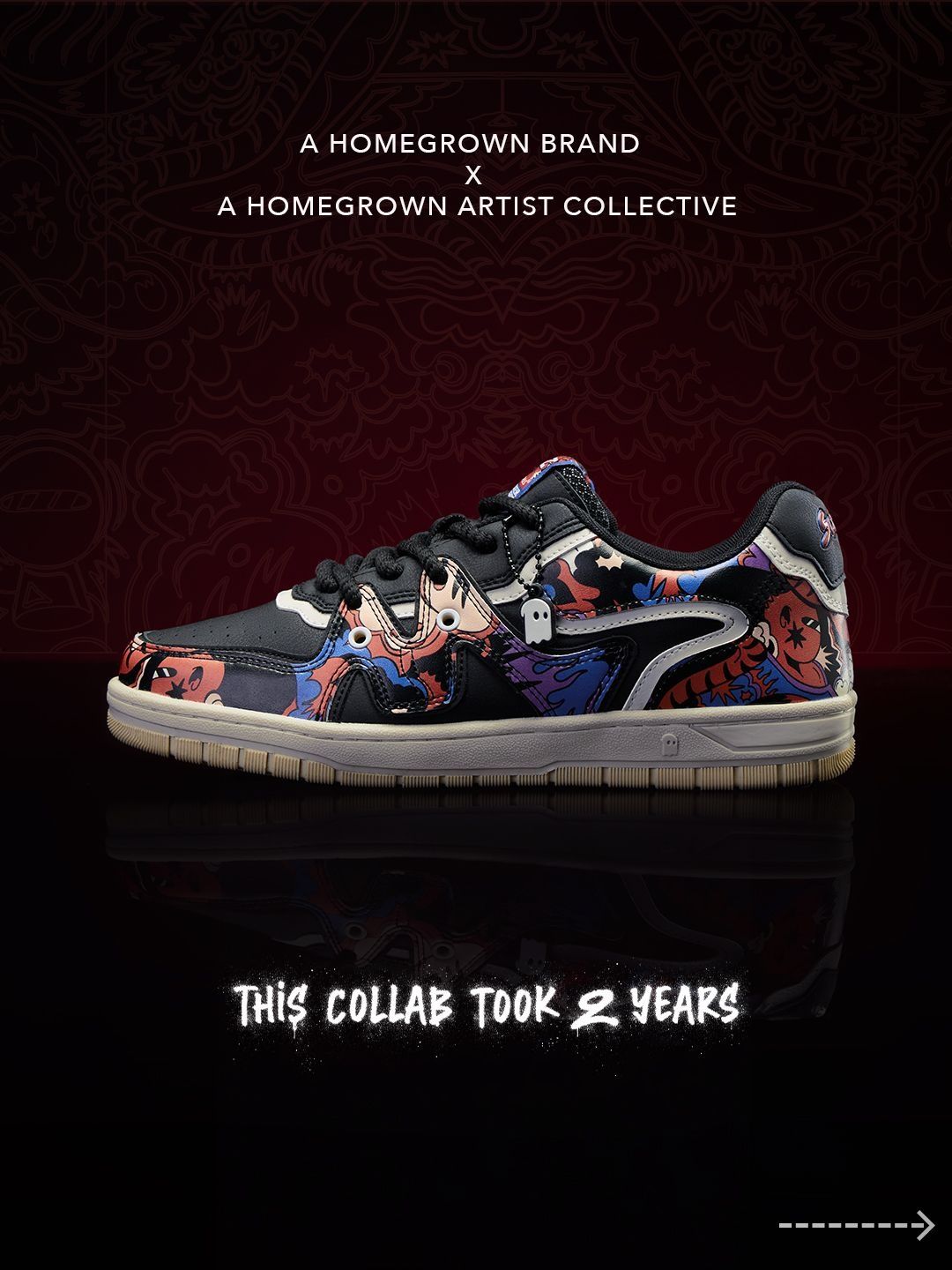 The Souled Store Men Printed PU Sneakers