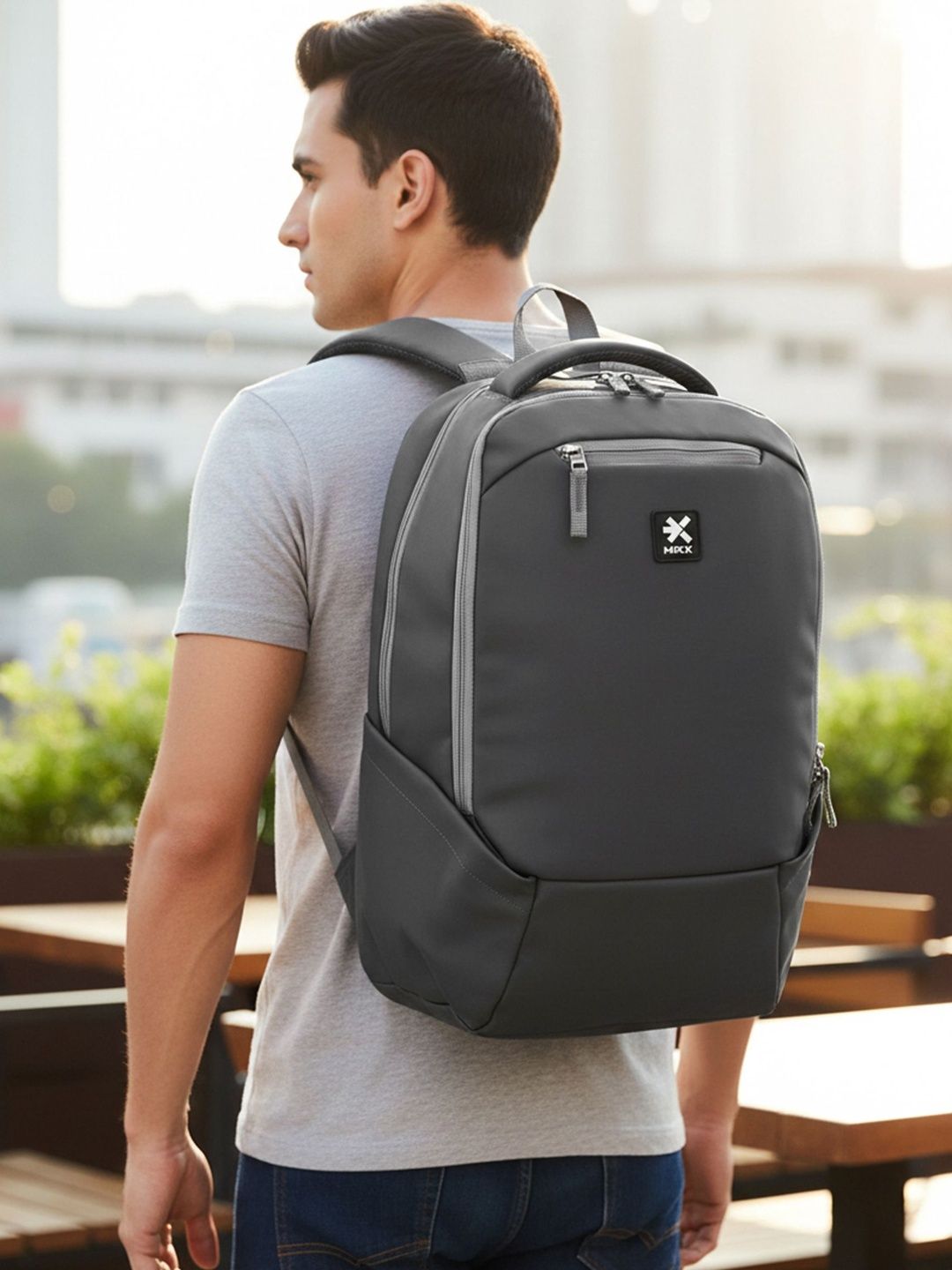 HRX by Hrithik Roshan Unisex Brand Logo Contrast Detail Backpack-picture-47