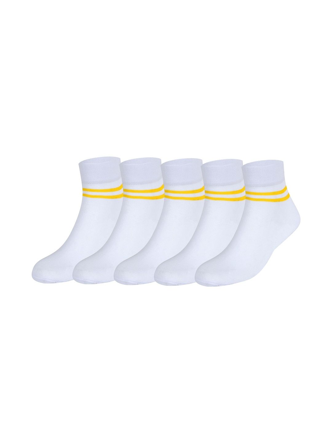 bizala Unisex Kids Pack of 5 Cotton Blend Striped Ankle Length Socks-picture-14