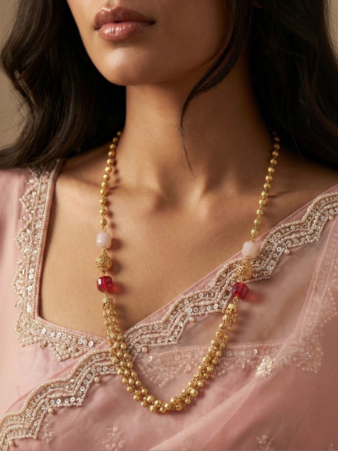 MEIRA JEWELLERY Gold-Plated Layered Necklace-picture-41