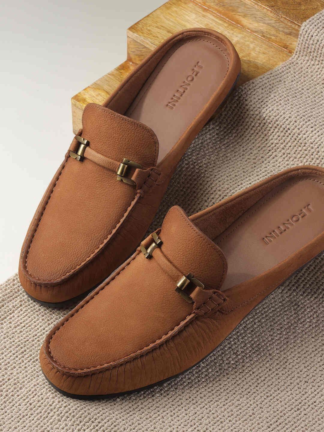J.FONTINI Men Leather Comfort Sandals-picture-52