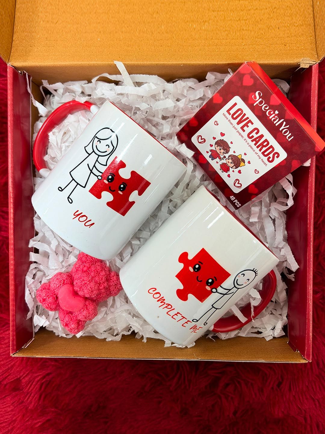 Special You 3Pcs White & Red Valentines Couple Gifting Sets For Wife-picture-21
