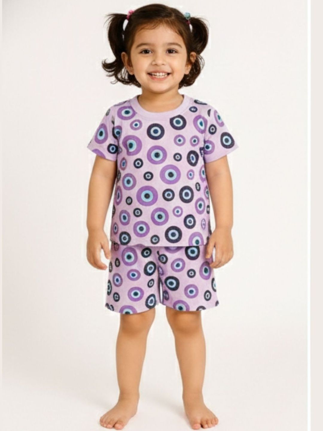 Tiny Hugs Girls Printed Night suit