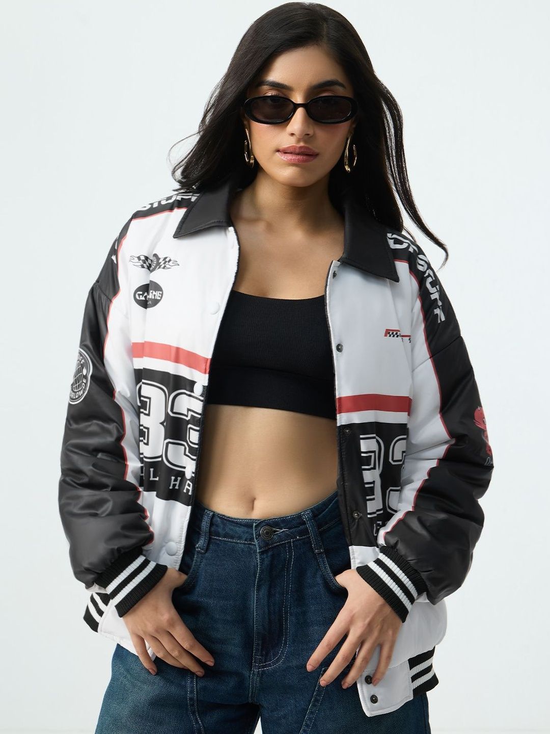 The Souled Store Women Typography Lightweight Varsity Jacket-picture-19